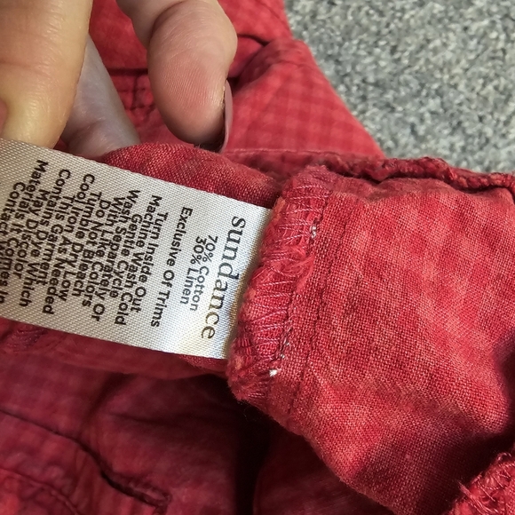 Sundance Claret Red Vie Re Reve Pants Fall Cottagecore Countryside Chic Cuffed - Picture 10 of 10